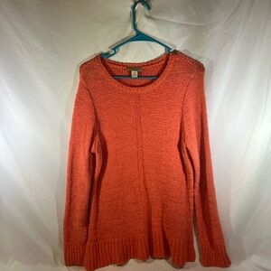 Appleseed's Vibrant Orange Crew Neck Sweater